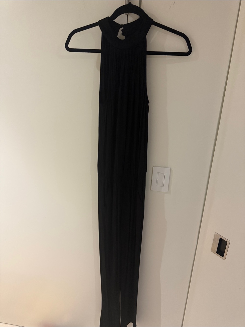 Trina Turk Black Sleeveless High-Neck Maxi Jumpsuit